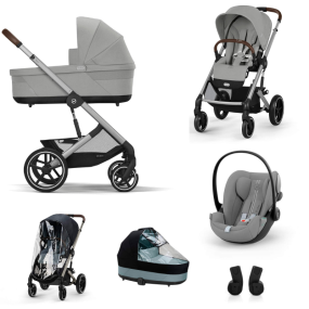 Cybex Kinderwagen 3 in 1 Balios Set L Lux Stone Grey | Mid Grey