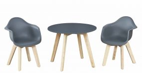 Quax Kids Table + Chairs Grey