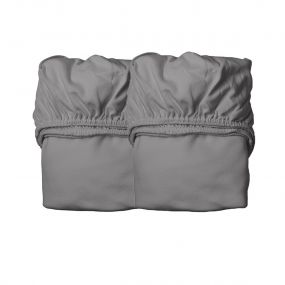 Leander Hoeslakens 2 Stuks Meegroei Ledikant 70 x 140 cm Cool Grey