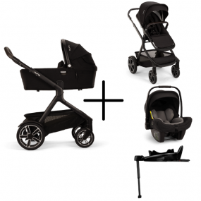 Nuna Kinderwagen 3 in 1 DEMI™ next Caviar + Autostoel PIPA™ next + Nuna 360° base