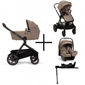 Nuna Kinderwagen 3 in 1 DEMI™ next Cedar + Autostoel PIPA™ next + Nuna 360° base