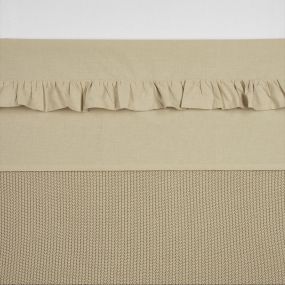 Meyco Ledikantlaken Ruffle Sand 100 x 150 cm