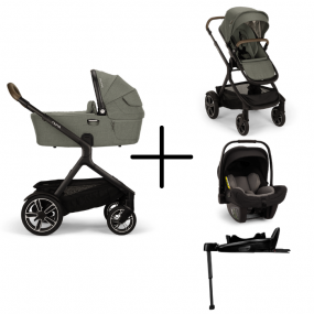Nuna Kinderwagen 3 in 1 DEMI™ next Pine + Autostoel PIPA™ next + Nuna 360° base