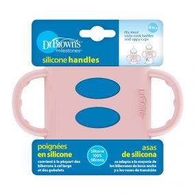 Dr. Brown's Siliconen Handles Brede Halsfles Roze