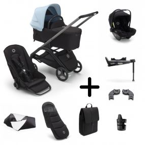 Bugaboo Kinderwagen 3 In 1 Dragonfly Graphite Midnight Black Skyline Blue Inclusief Accessoires