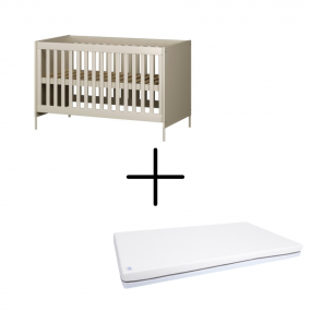 Born Lucky Meegroei Ledikant Belmond Clay 70 x 140 cm + Born Lucky Junior Matras 70 x 140 cm