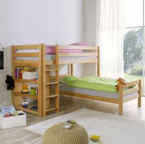 Bennie Hoekstapelbed Basic Beuken