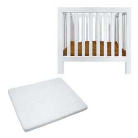Cabino Baby Box Met In Hoogte Verstelbare Bodem Finn Wit Met Matras