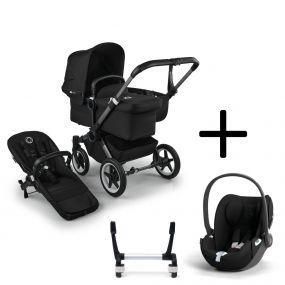 Bugaboo Donkey 5 Mono Kinderwagen 3 In 1 Graphite Midnight Black Met Cybex Cloud T Groep 0 Autostoel