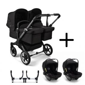 Bugaboo Donkey 5 Tweeling Kinderwagen 3 In 1 Graphite Midnight Black 