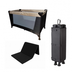 Cabino Campingbedje / Reisbed Clay + Matras