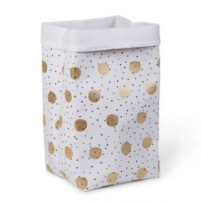 Childhome Opbergmand Canvas Gold Dots Size L