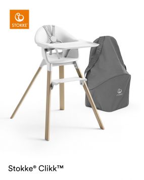 Stokke® Clikk™ Kinderstoel White + Reistas