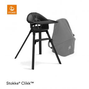 Stokke® Clikk™ Kinderstoel Midnight Black + GRATIS Reistas