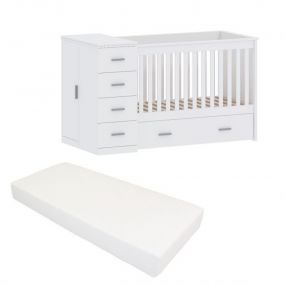 Productie wit eenheid Combi Ledikant | Combi Ledikant 3 in 1 | Baby & Tiener