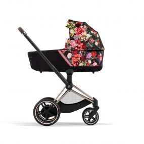 Cybex ePriam Kinderwagen 2 In 1 Spring Blossom Dark Black