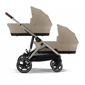 Cybex Tweeling Kinderwagen Gazelle S Taupe Almond Beige