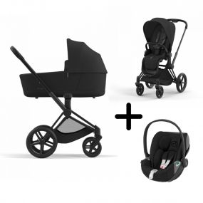 Cybex Priam Kinderwagen 3 In 1 Matt Black Sepia Black