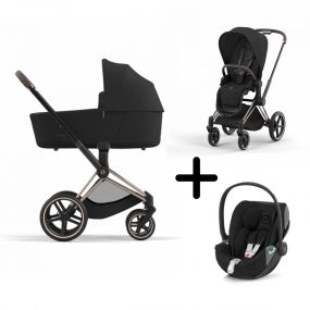 Cybex Priam Kinderwagen 3 In 1 Rosegold Sepia Black