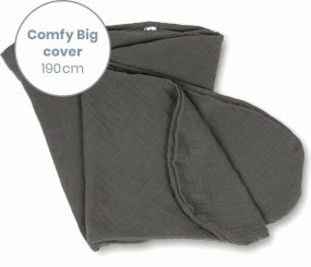 Doomoo Hoes voor Comfy Big Voedingskussen Tetra Grey 190 cm