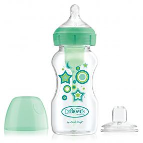 Dr. Brown's Starter Kit Options Brede Fles Sippy Groen 270 ml 