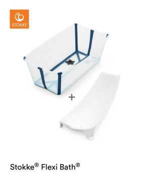 Stokke® Flexi Bath™ Transparant Blue + Newborn Support