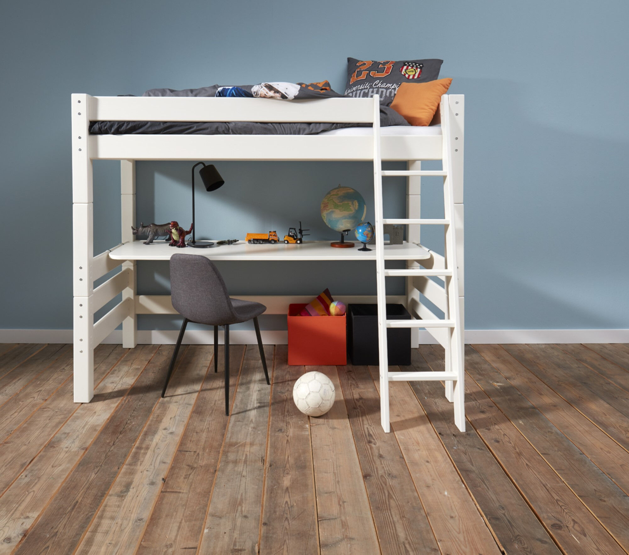 Hoogslaper Met Bureau Nova White 90 x 200 cm