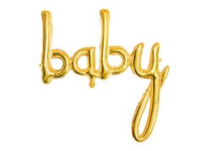Folieballon Baby Goud 73,5 x 75,5 cm