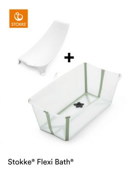 Stokke® Flexi Bath™ Transparent Green + Newborn Support