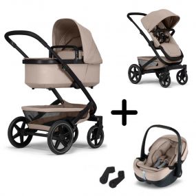 Joolz Kinderwagen 3 in 1 Geo3 Special Sandy Taupe Black Frame + Joolz Maxi-Cosi Groep 0 Autostoel Pebble 360 Pro