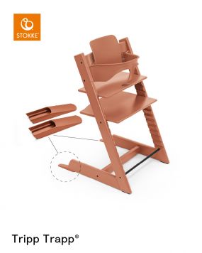 Stokke® Kinderstoel Tripp Trapp® Terracotta + Baby Set