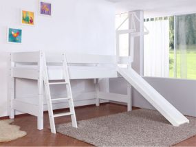Kim Halfhoogslaper Basic Wit + Glijbaan