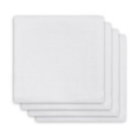 Hydrofiel Multidoek Bamboe 70x70cm  Wit 4 Stuks