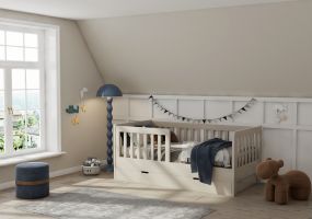Cabino Peuterbed Met Lade Joan 70 x 140 cm Clay