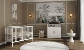 Cabino Babykamer Wit 2 Delig Baby Bed Joep + Commode Texas 