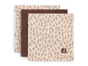 Jollein Hydrofiele Doek Meadow Chestnut 3 Stuks 70 x 70 cm