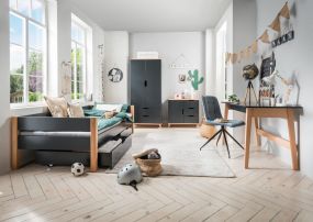 Tienerkamer Infans Color Mat Antraciet - Tienerbed