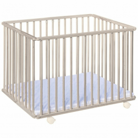 Inklapbare Baby box / Park Zèbre Wit