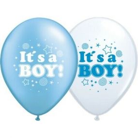 O'that Ballonnen Its a boy Blauw Confetti