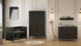 Born Lucky Babykamer Marble 3 Delig Zwart