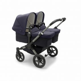 Bugaboo Donkey 5 Tweeling Kinderwagen Premium Graphite Dark Navy