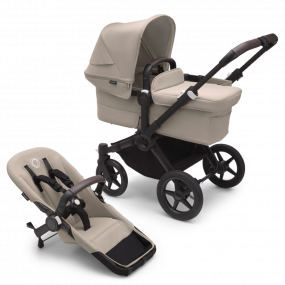 Bugaboo Donkey 5 Mono Kinderwagen 2 In 1 Black Desert Taupe