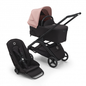 Bugaboo Kinderwagen 2 In 1 Dragonfly Black Midnight Black Morning Pink