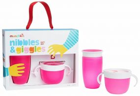 Munchkin Nibbles & Giggles Gift Set Roze