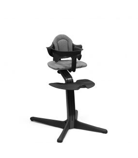 Stokke® Nomi® Chair Beech Black/Black + Stokke® Nomi® Baby Set Black
