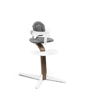 Stokke® Nomi® Chair Walnut White + Stokke® Nomi® Baby Set White 