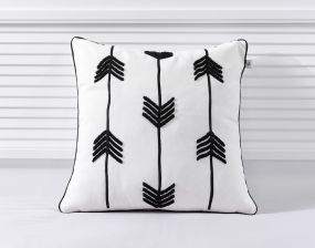 Nordic Kussen Aztec Arrow Black White 40 x 40 cm