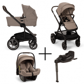 Nuna Kinderwagen 3 in 1 MIXX™ next Cedar + Autostoel PIPA™ next + Nuna Base CURV