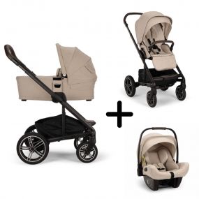 Nuna Kinderwagen 3 in 1 MIXX™ Next Biscotti + Autostoel PIPA™ next