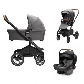 Nuna Kinderwagen 3 In 1 Mixx Next Granite + Autostoel Pipa Next